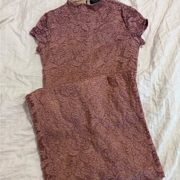Joe & Elle Mauve Lace Cap Sleeve Midi Dress – Size M - Picture 1 of 2
